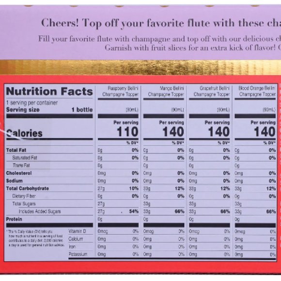 Ten Acre Gifts Champagne Toppers Kit Zero Proof Mixers Sealed Package - Picture 4 of 5